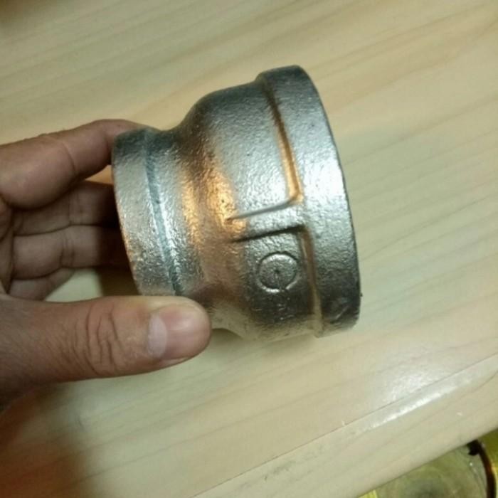 Reducer Galvanis Drat 4 x 3" inch / Vlock Sock Reducer Galvanis
