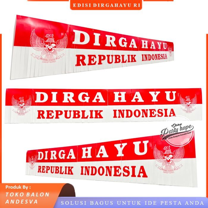 

Ready Stok Garland Dirgahayu Ri / Hiasan 17 Agustus / Dekorasi rumbai HUT RI