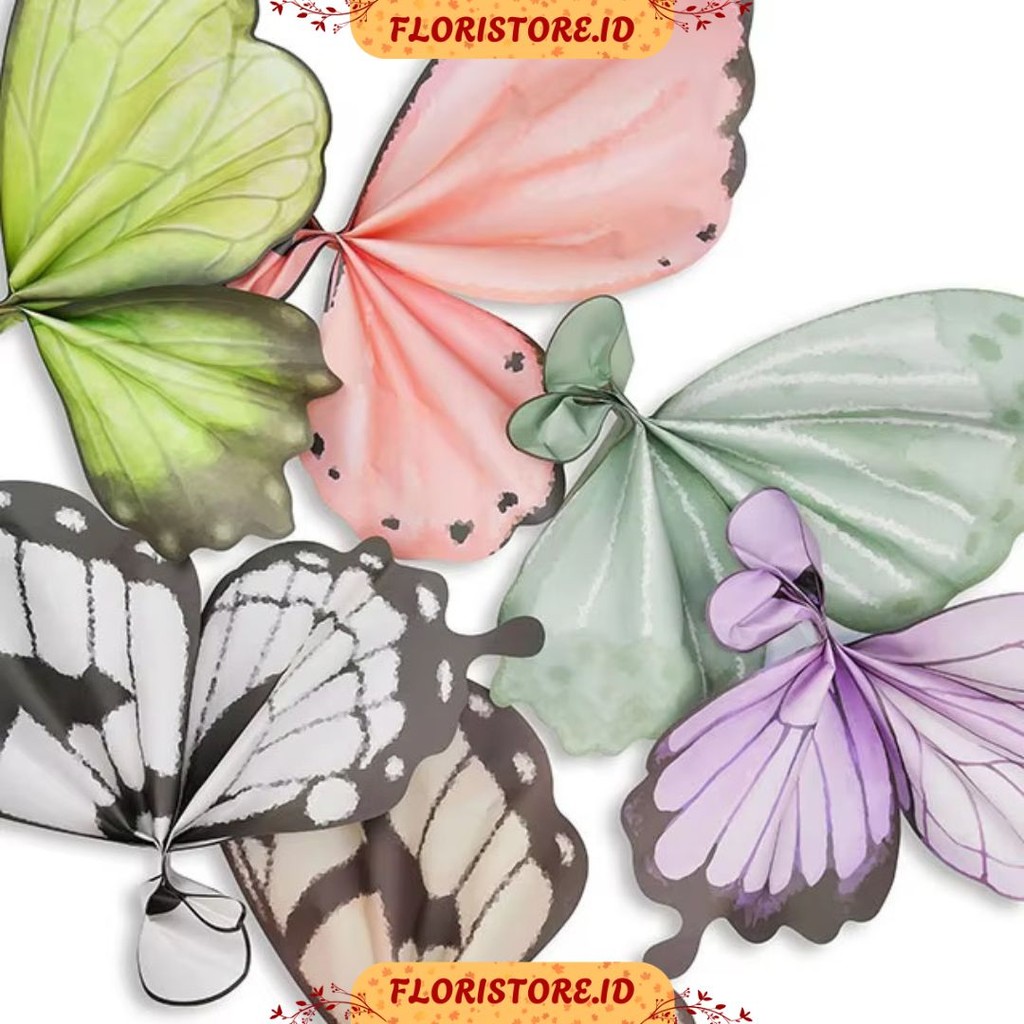 

BUTTERFLY SHAPE PAPER / CELLOPHANE / FLORIST PAPER / KERTAS BUKET BUNGA / WRAPPING WRAPPER