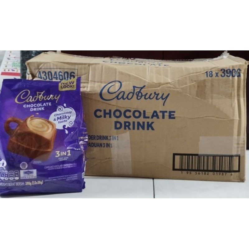 

Cadbury Chocolate Drink 3in1 Original Thailand 18 x 13Sachets x 30Gram