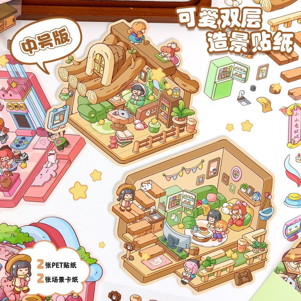 

[GW] Sticker Dekorasi Ruangan 3D Karakter Stiker Hadiah Permainan Souvenir