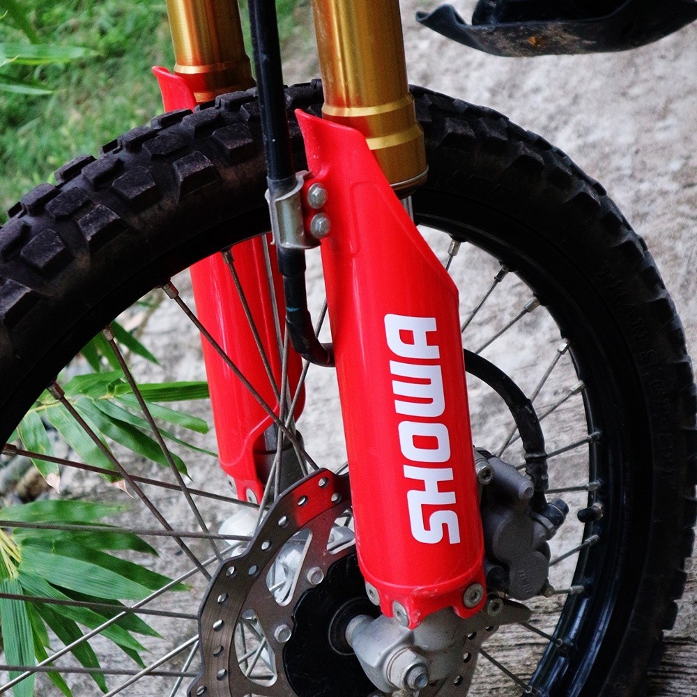 Stiker Motor Bisa Custom Nama Stiker Motor Matic Racing Logo SHOWA stickers 2pcs Waterproof