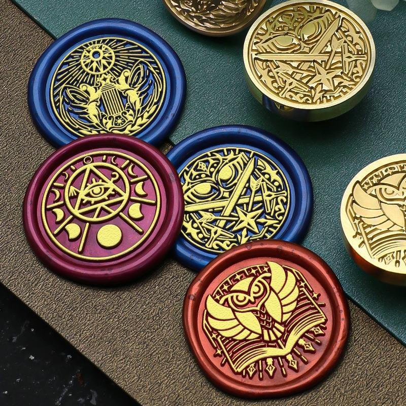 

Western Mythology Series Fire Paint Wax Sealing Stamps Brass Stamp Head DIY Envelope Logo Sealing Party Invitation Scrapbooking