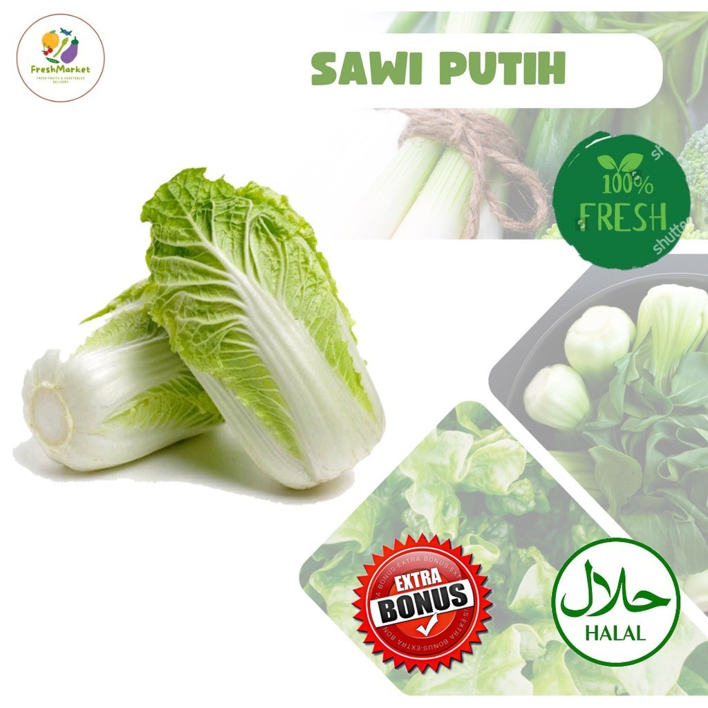 

Sawi Putih Sayur Sayuran Segar 500 Gram Sayurinstant