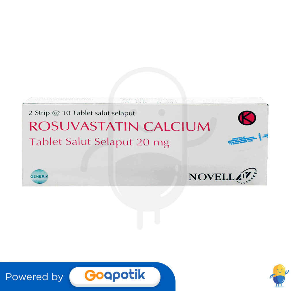 Rosuvastatin Calcium Novell 20 Mg Box 20 Tablet