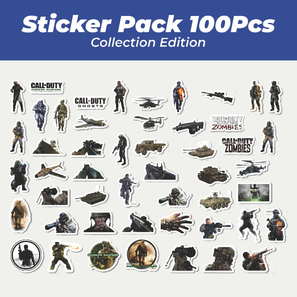 

Hot Stiker Call Of Duty Series Game 5 Lucu Anti Air Stikers Berperekat Waterproof Sticker Decal Buat Motor Helm Buku Journal Koper Casing HP Laptop Botol Minum