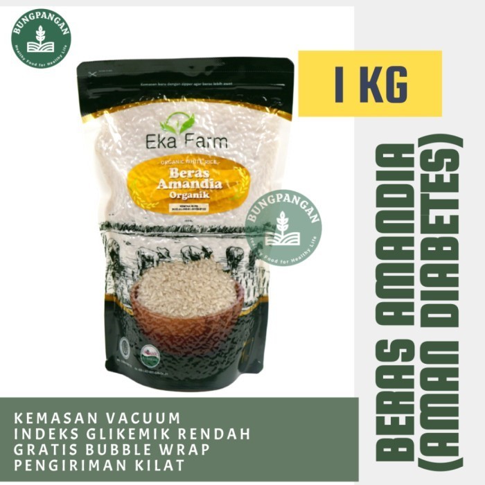 

Organik Beras Amandia Eka Farm 1 KG - Kemasan Vaccum, Pilihan Diet Seimbang Keluarga Halal BPOM