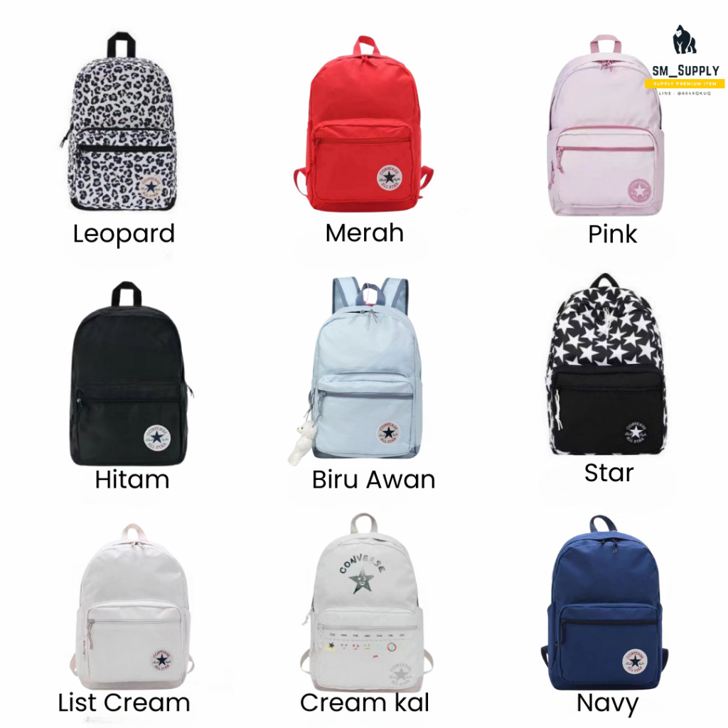TAS RANSEL BACKPACK CONVERSE CLASSIC ALLSTAR BASIC / BAGPACK CONVERSE ALLSTAR / RANSEL PRIA / RANSEL