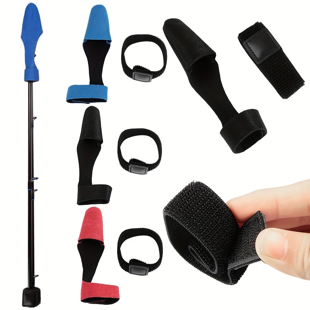 

2pc Fishing Rod Tip Cover and Tie, Cane Sleeve Protector Case Fastening Straps Accessories