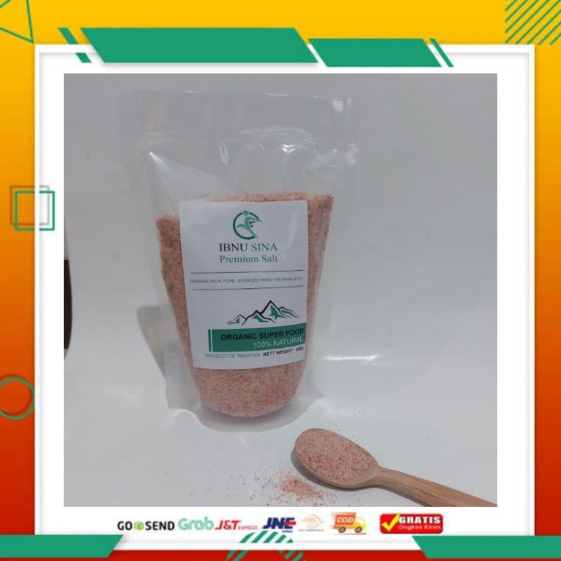 

(Asli)Garam Halus himalaya ibnu sina 500gr Himalayan Pink salt Original himsalt organic