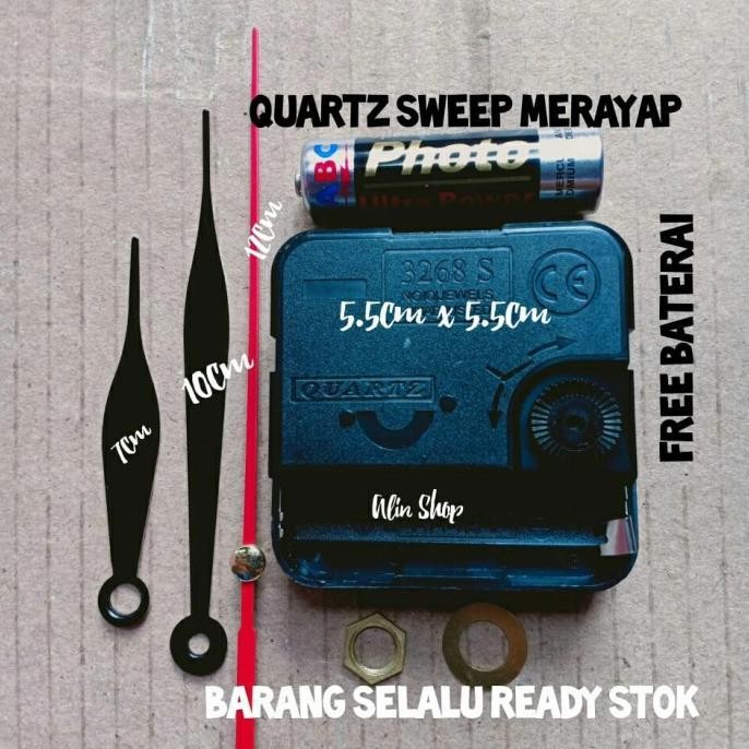 New Mesin Jam Dinding Skp Seiko Original 100% Ori - QUARTZ SWEEP