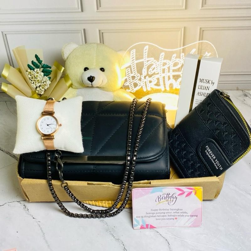 

❤️(Paket Tas Dompet) Hampers Tas dan Hadiah Pesta Best Seller Boneka Buket