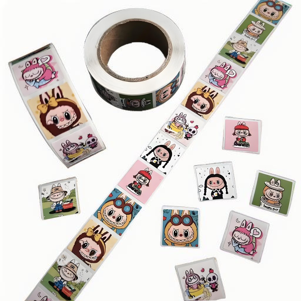 

500 pcs/Roll Cute Anime Cartoon Labu Stickers Graffiti Aesthetic Decoration Luggage Laptop Computer Journal Kawaii Stickers
