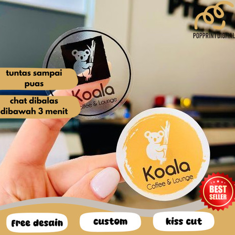 

PpD SBV 2-7 Print Cetak Stiker Logo Olshop Custom Sticker Label Makanan Anti Air Free Desain