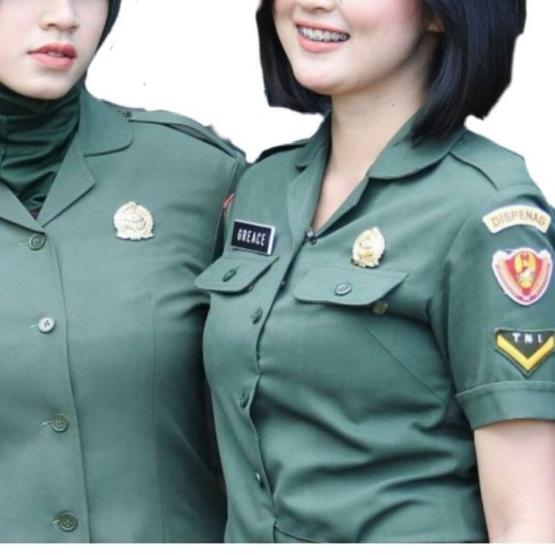 kain bahan pdh/pduTNI AD premium super woll elmer baju seragam dinas SNI
