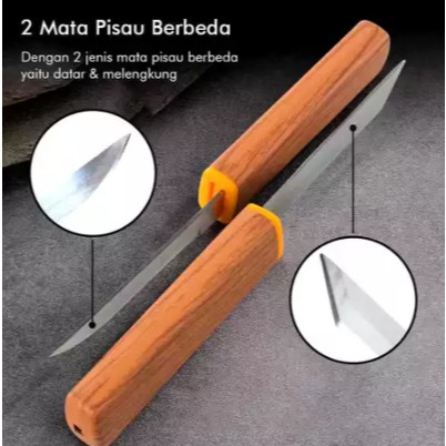 Beli 1 dapat 2 Pisau Gyuto Multifungsi /Pisau Dapur 2in1 Chef Knife Japanese High Quality | BsM