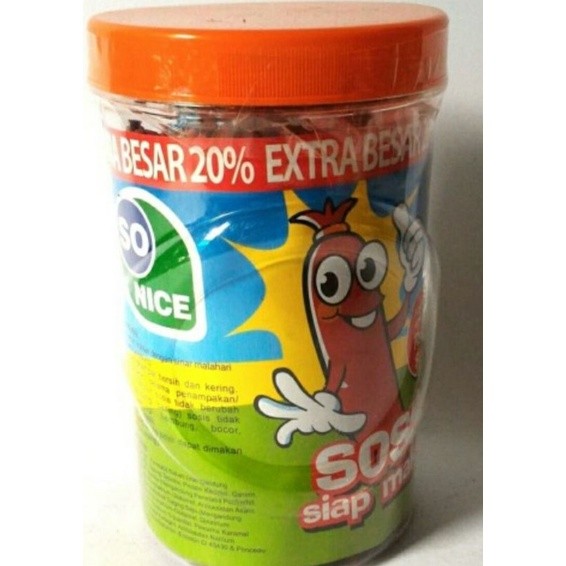 

Sosis So Nice Toples ( isi 25 pcs @21gr )