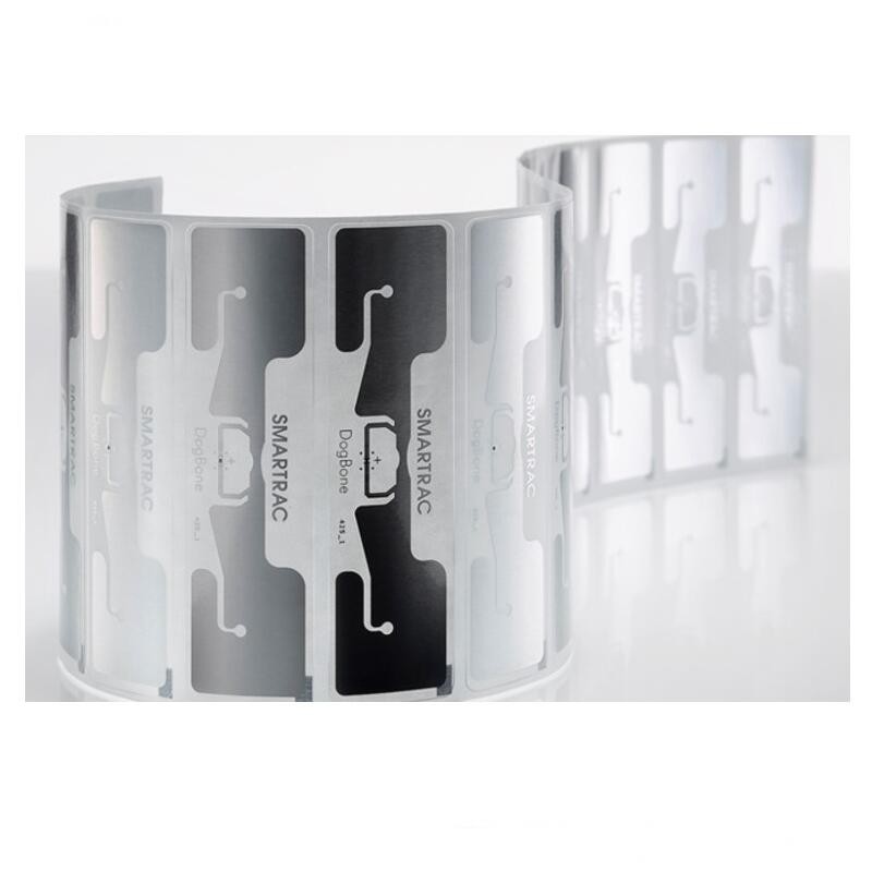 

50pcs/5pcs excellent smartrac dogbone uhf tag passive long range rfid tag impinj r6 monza 4D epc uhf rfid tag sticker 860-960MHZ