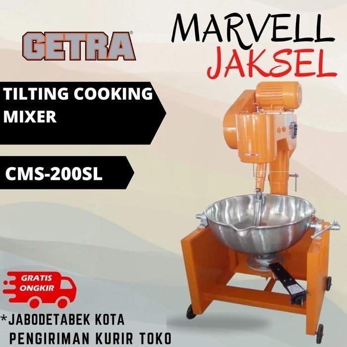 GETRA CMS-200SL Tilting Cooking Mixer Mesin Pengaduk Adonan Dodol