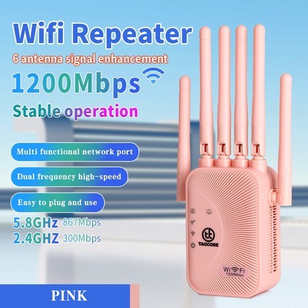Wifi Extender - 6 Antena 1200M WIFI Repeater Wireless Wifi Range Extender Router Repeater WiFi Repea
