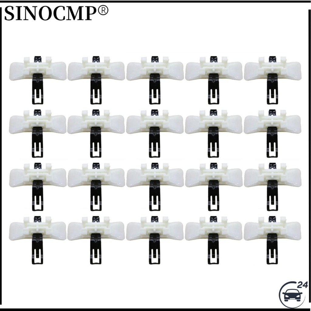 20Pcs Retaining Clip Side Molding Door Fenders A1249889478 1249889478 For Benz Mercedes W124 E-Class