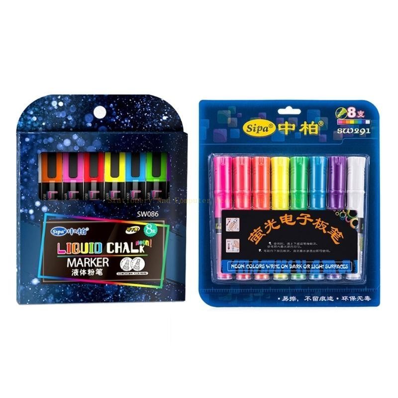 

Liquid Chalk Marker Erasable for Fluorescent Blackboard LED Chalkboard Whiteboar