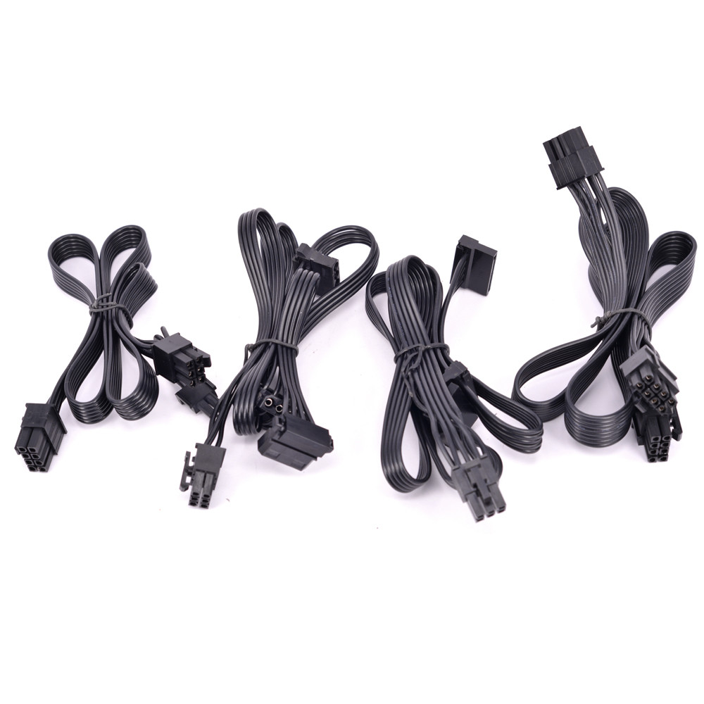 Corsair Modular Cable 6Pin 1 to 3 IDE SATA GPU PCI-e 8Pin To 2 Port 6+2pin Power Supply Cable For CO