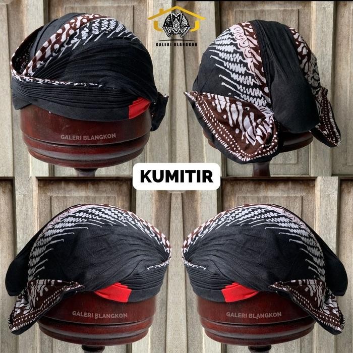 Blangkon Jogja Mataram Lipat Bisa Dicuci Motif Batik Aksesoris Pakaian Tradisional Adat Jawa Among T