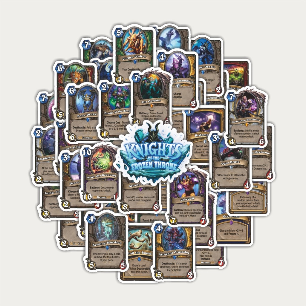 

Sticker Pack Stiker Video Game Series Knights Of The Frozen Throne | Sticker TUMBLR | Stiker LAPTOP KOPER HELM