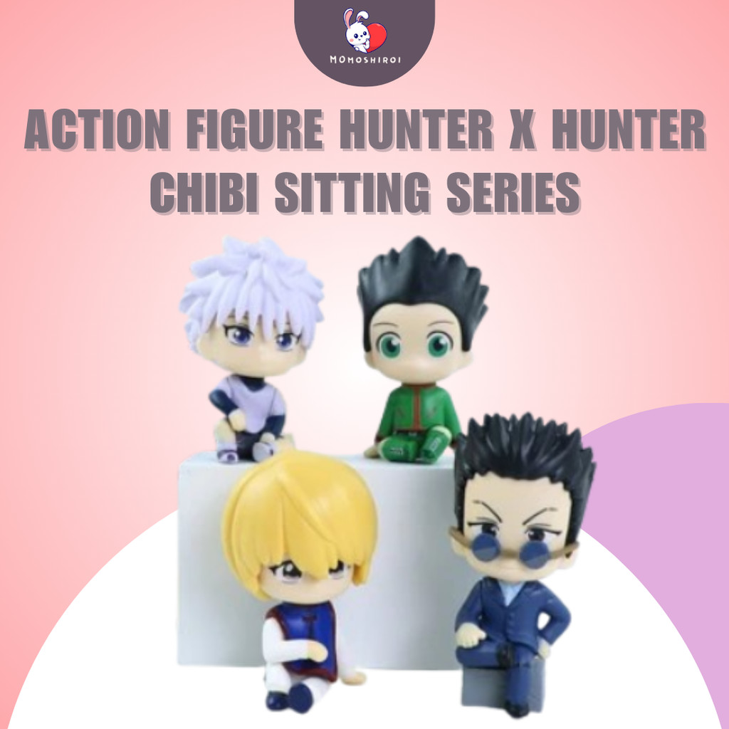 Action Figure Hunter X hunter Chibi Kilua Gon Kurupika Rio Sitting