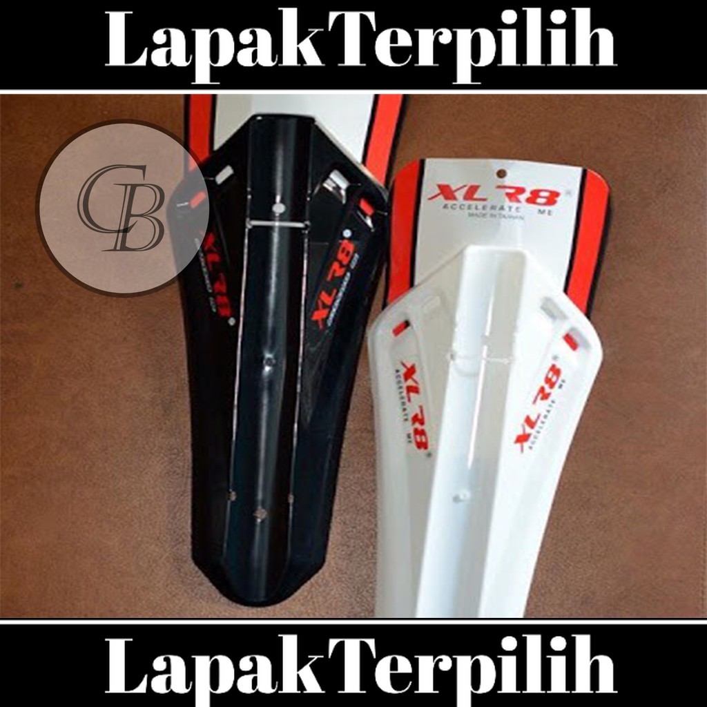 Fender Mudguard Spakbor MTB Downtube Hitam Putih Merah Sepeda Merk XLR8 Depan Saja Murah Ori Origina