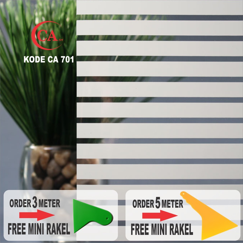 Stiker Kaca Motif Garis