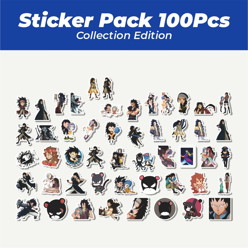 

Hot Stiker Anime Series Fairy Tail Character Gajeel Redfox Lucu Anti Air Stikers Berperekat Waterproof Sticker Decal Buat Motor Helm Buku Journal Koper Casing HP Laptop Botol Minum