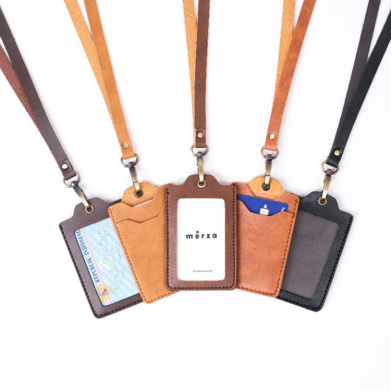 

Sale merza - ID Card Holder Lanyard Nametag Kulit | Amma Terlaris