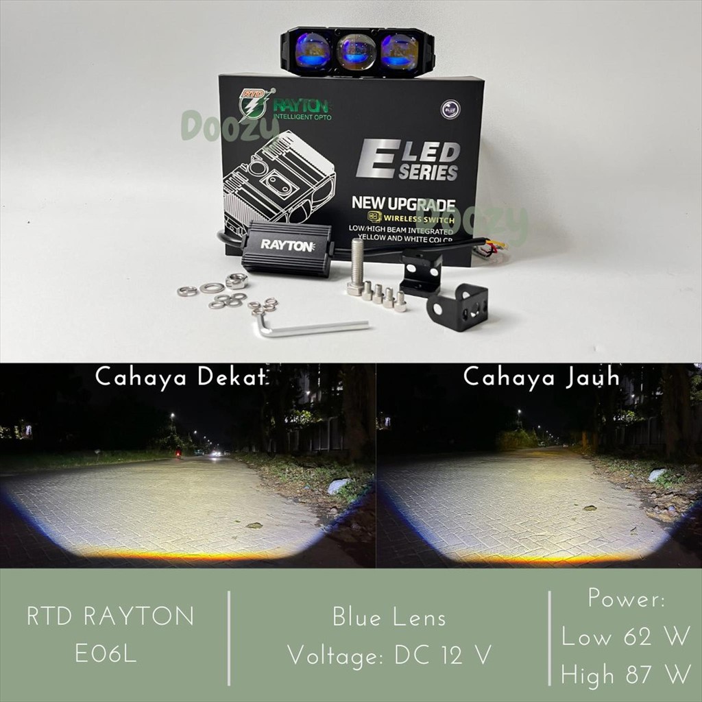 RTD RAYTON E06L - Lampu Tembak Biled 3 Mata