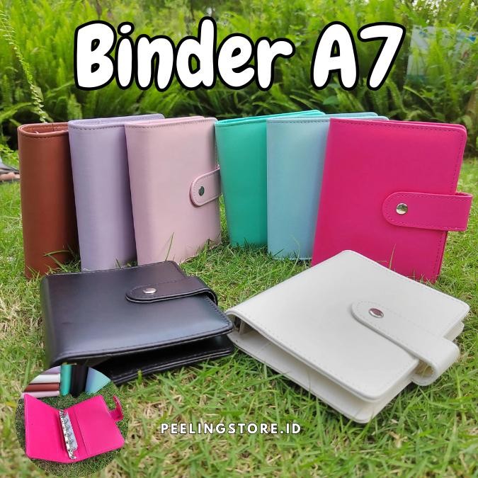 

Promo Cover Binder A7 Motif Kulit Polos 6 Ring Aesthetic - A7-PUTIH