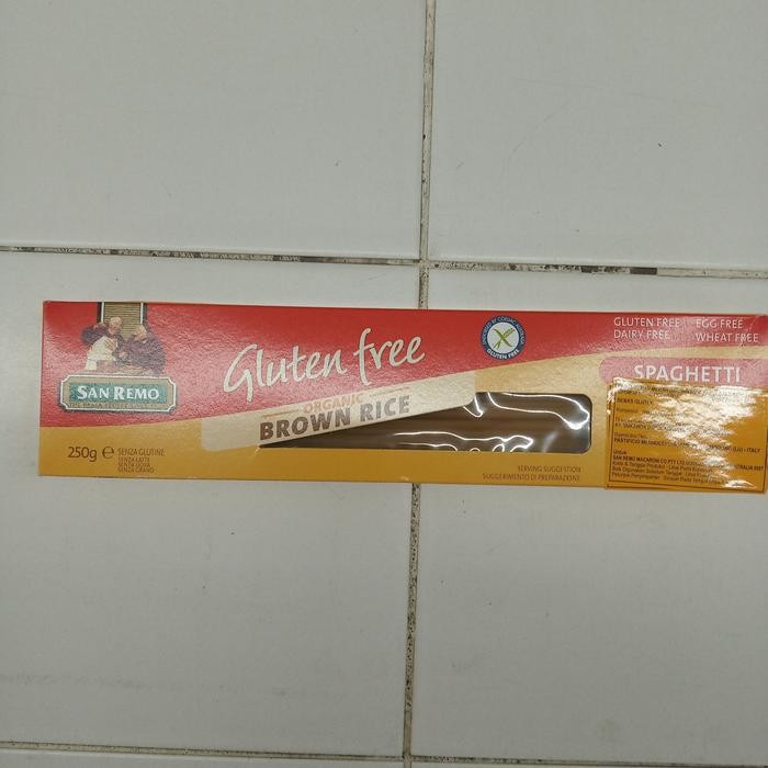 

SAN REMO SPAGHETTI GLUTEN FREE ORGANIC BROWN RICE 250GR