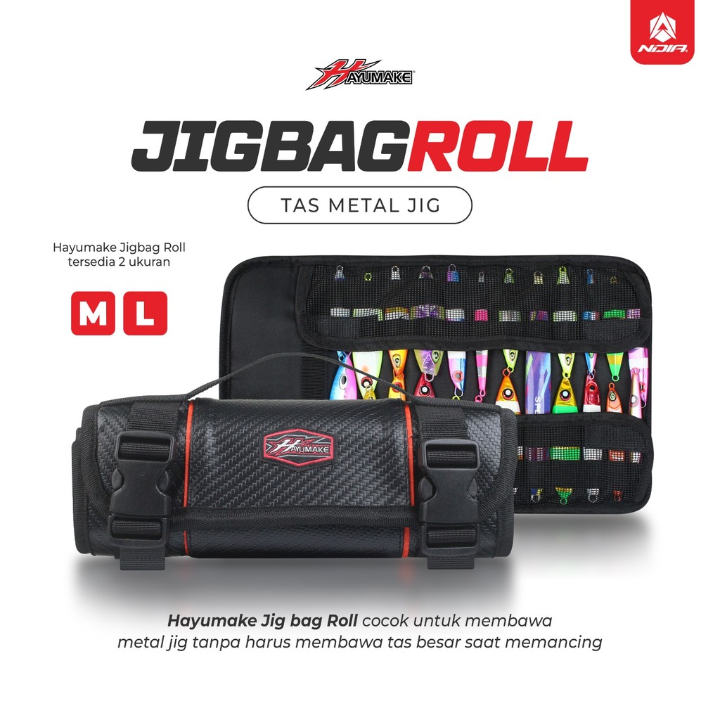 Tas Metal Jig | Tempat Metal Jig | Hayumake Jig Bag Roll