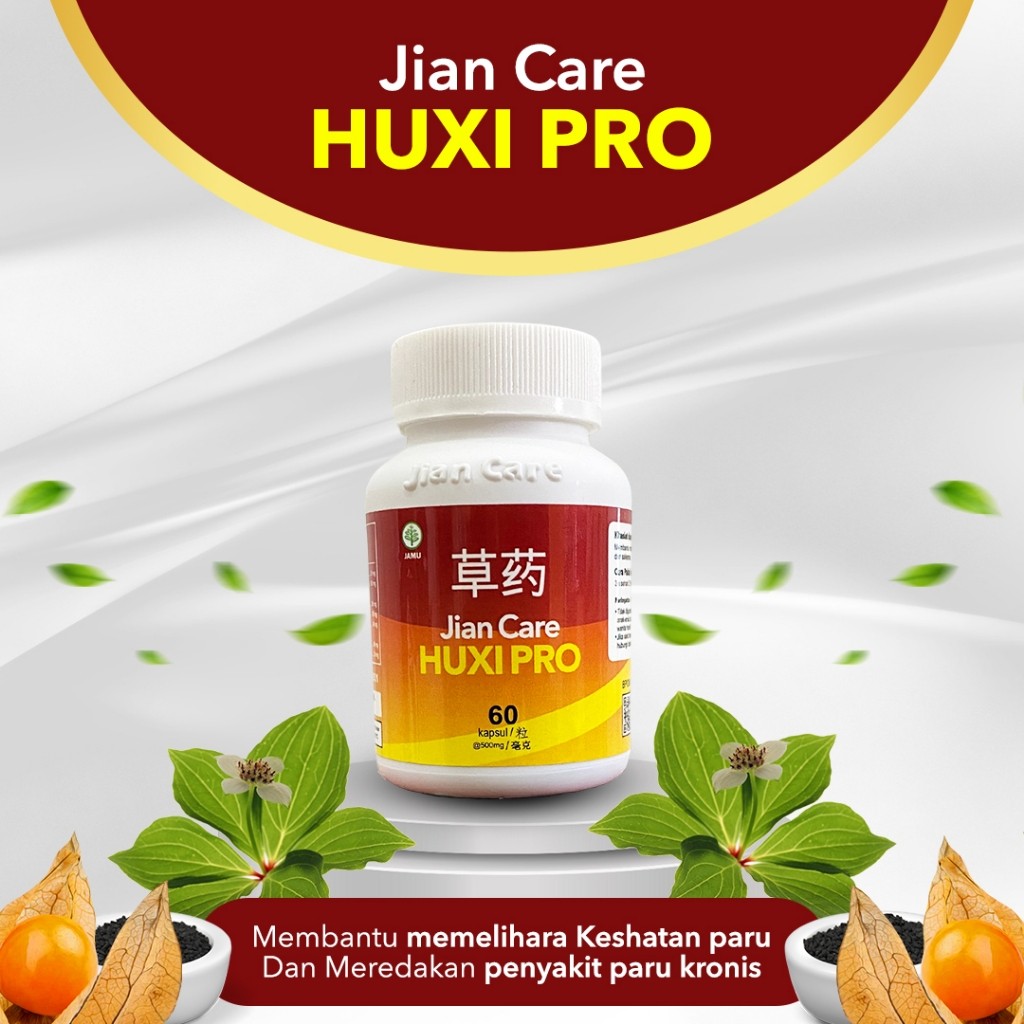 Jian Care HUXI PRO - Herbal Atasi Masalah Pernafasan, Batuk Menahun, Asma, TBC ORIGINAL BPOM