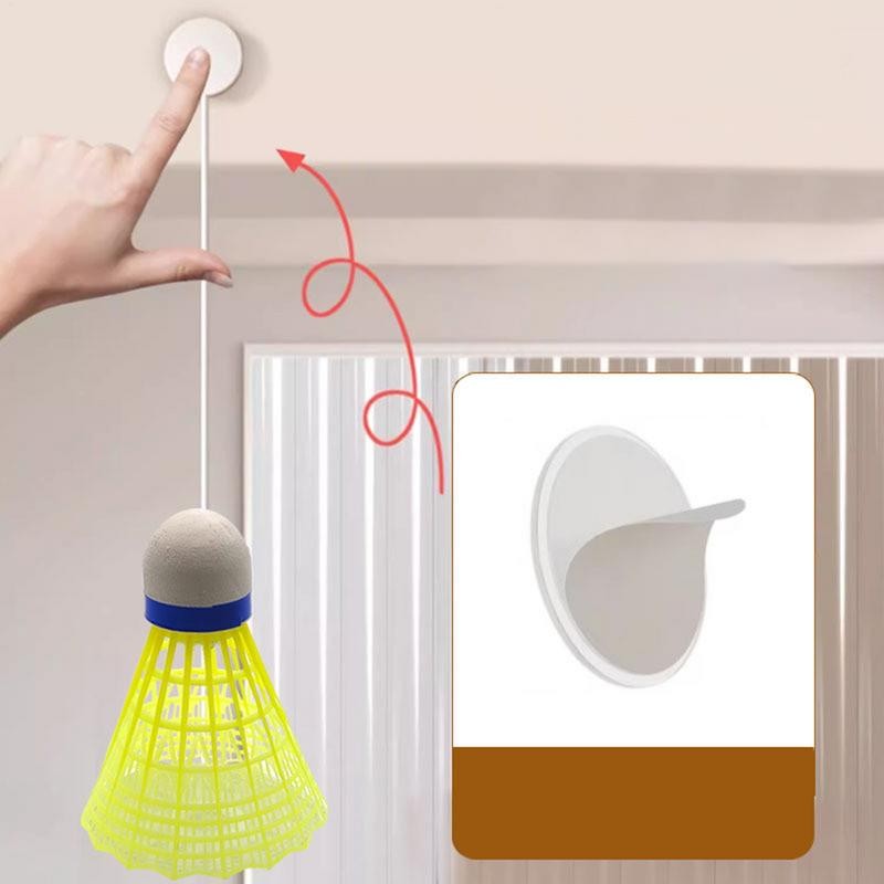 Badminton Rebound Trainer Suspending Rebound Badminton Trainer Game Elastic Training Equipment Glowi
