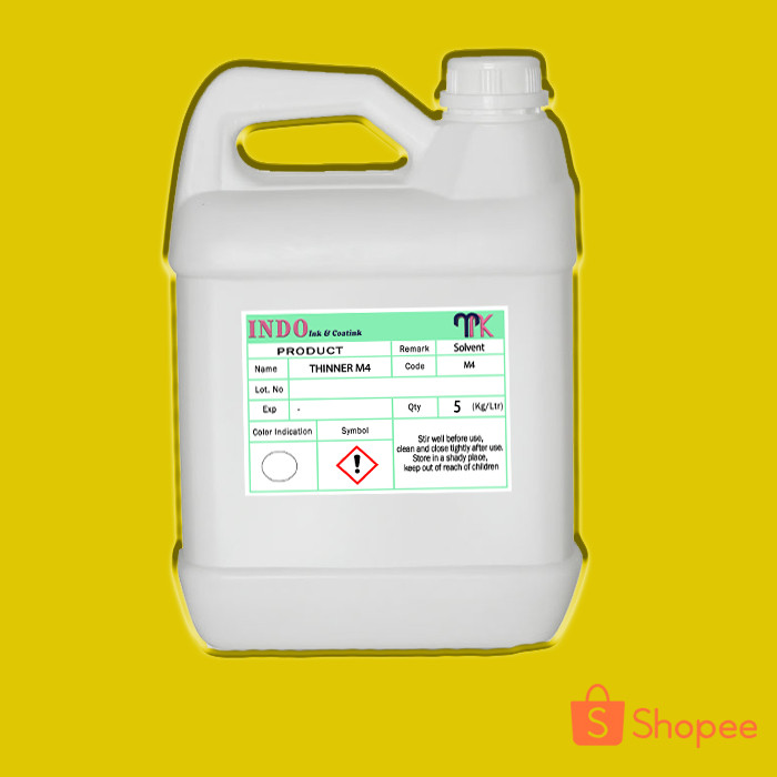Thinner M4 (5L) - Pengencer Tinta Sablon/Printing Plastik