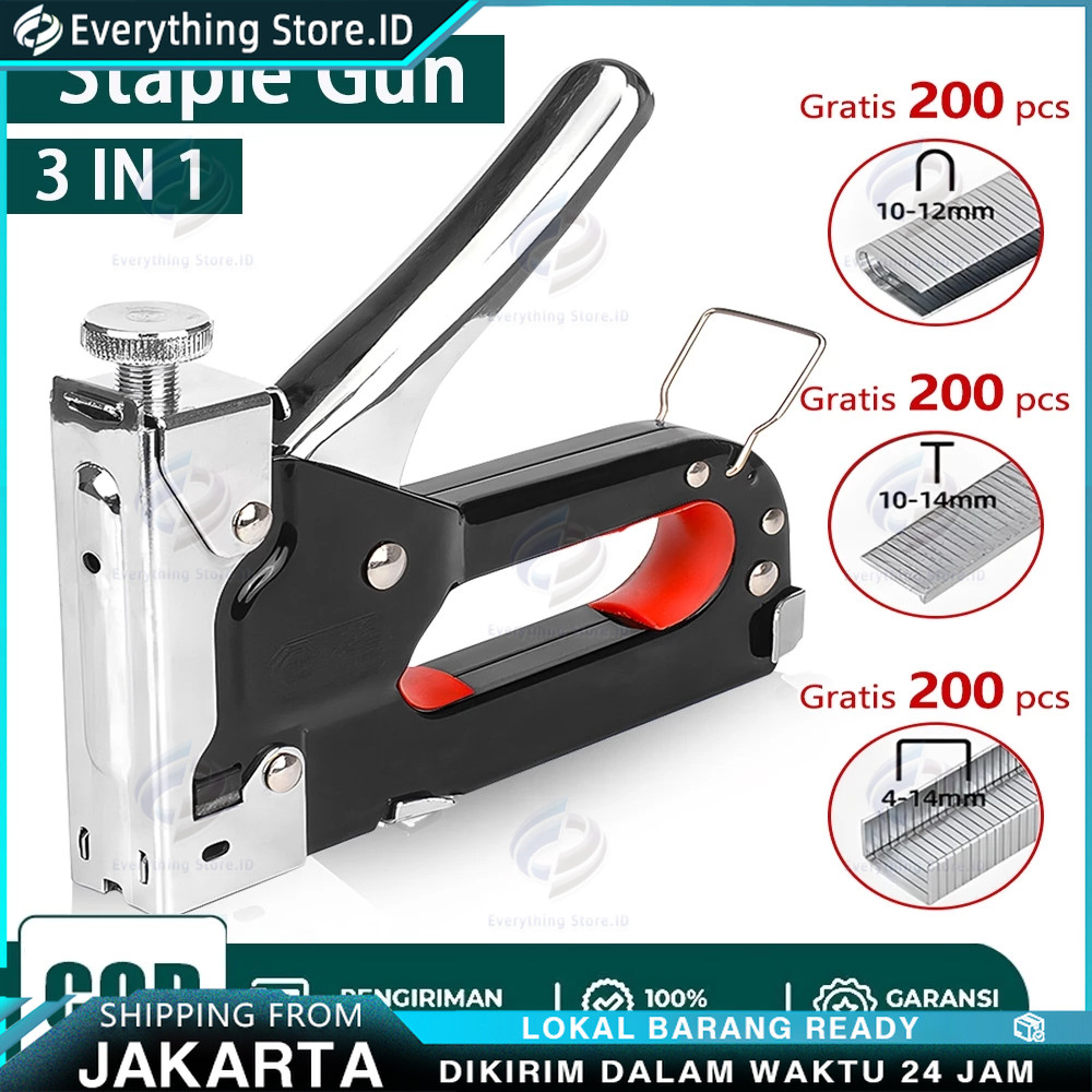 

Staple Gun 3In1 Stapler Tembak Gun Gratis 600 Staples Tacker Powerfull Pistol Stapler DIY Pelapis Pelapis Pistol Stapler Multifungsi Pistol Stapler Dekorasi Rumah Alat Pertukangan