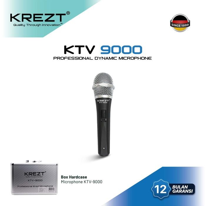 KREZT Microphone KTV-9000 Mic Kabel Dynamic