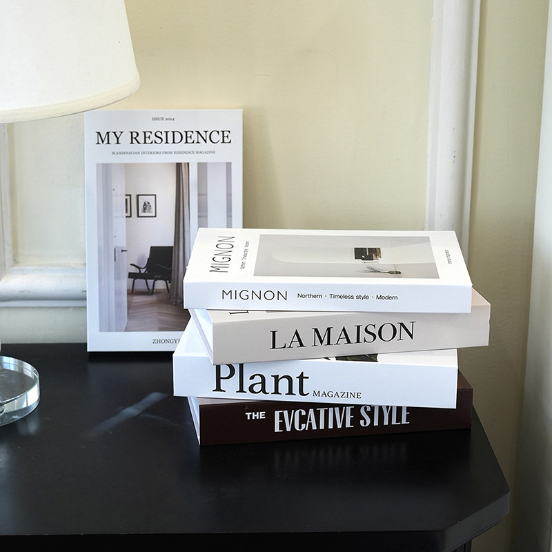 

Fashion Fake Books Ornament Shooting Props Simple Decorative Book Coffee Table Decoration Bookshelf Decor