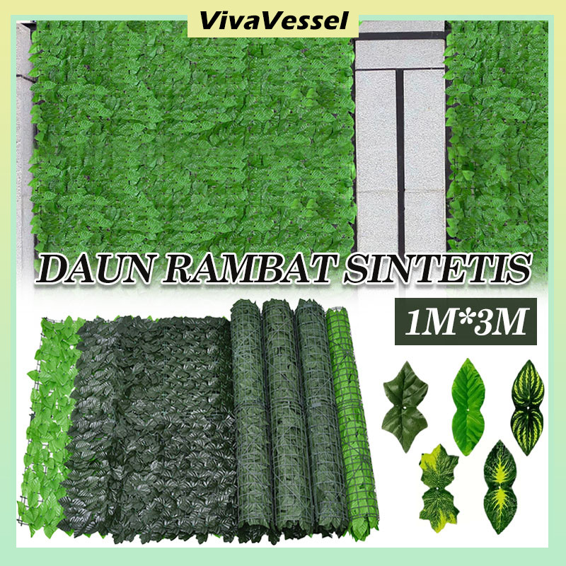 Rumput Hias/Plastik Dinding Rumput Buatan/Plastik Dinding Rumput Buatan/Daun Pagar Roll Artificial H