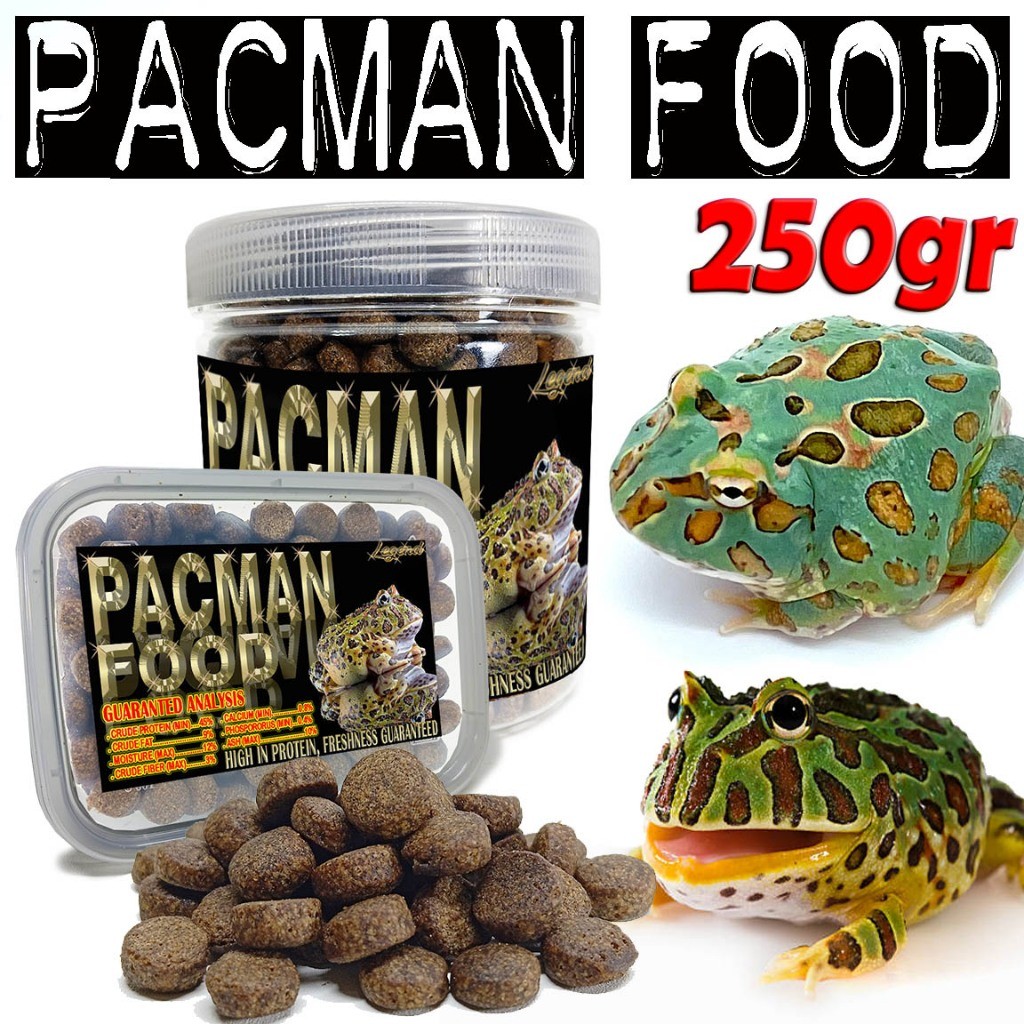 250GR PAKAN KATAK PACMAN FOOD PELET REPTILE KODOK AMPHIBI PIXIE FROG  PELLET PAKAN PAC MAN INSTAN FO
