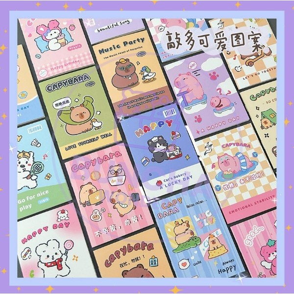 

Buncha Wonders Buku Tulis Mini Motif Kartun Notebook Cartoon Kapibara Ide Jualan Di Sekolah S-NB025