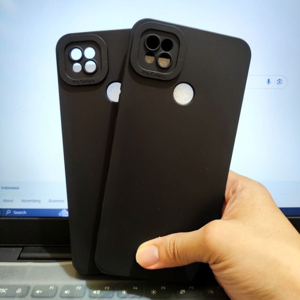 Softcase Pro Camera Xiaomi Redmi 9A, Redmi 9C, Redmi 9, Redmi 9T Silikon Casing TPU Macaron Hitam