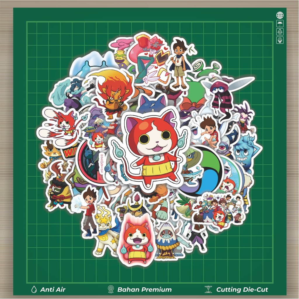 

HOT 50 PCS STIKER Game Series Yokai Watch Mix 2 Fashion Cars Decal Dingin Kartu Album Custom Vinyl Anti Air- Sticker Aesthetic Buku Journal Koper Casing HP Tablet Laptop Helm Motor Botol Minum