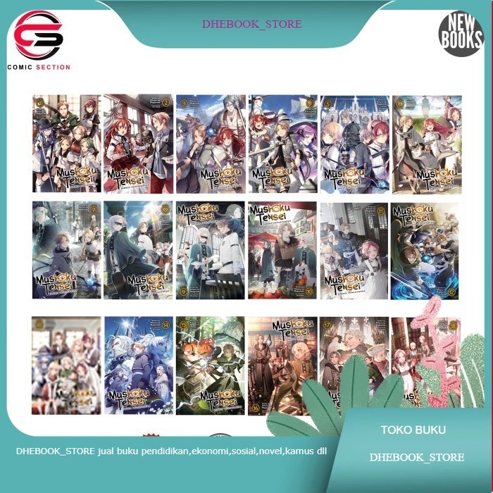 Buku Mushoku Tensei, Light Novel Vol. 1-26 Bahasa indonesia